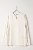 画像1: ekat エカット(UNISEX) 3D PATTERN U NECK TOPS{-BEA} (1)
