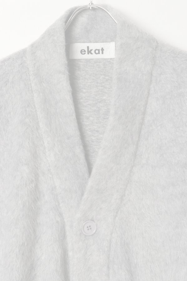 画像2:   ekat エカット(UNISEX) SHAGGY CARDIGAN{-BEA} (2)