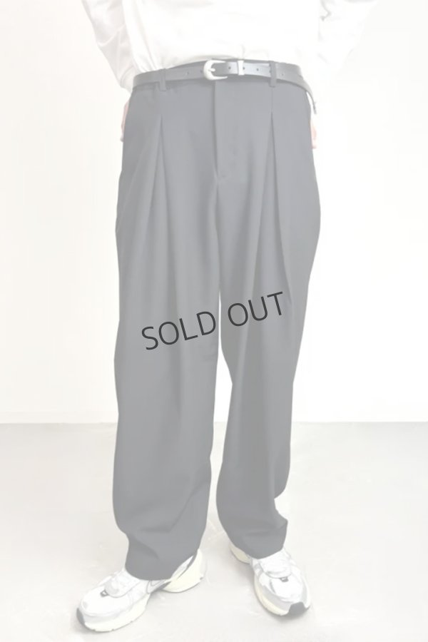 画像8: ekat エカット(UNISEX) DOUBLE TUCK WIDE PANTS{-BEA} (8)