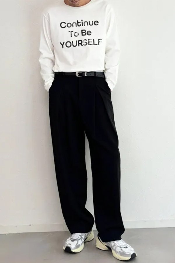 画像11: ekat エカット(UNISEX) DOUBLE TUCK WIDE PANTS{-BEA} (11)