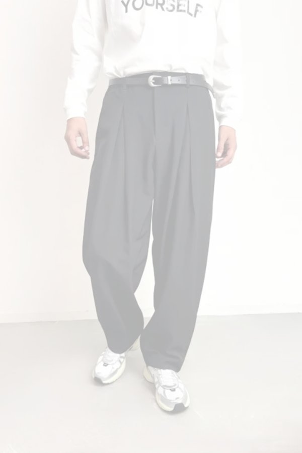 画像12:   ekat エカット(UNISEX) DOUBLE TUCK WIDE PANTS{-BEA} (12)