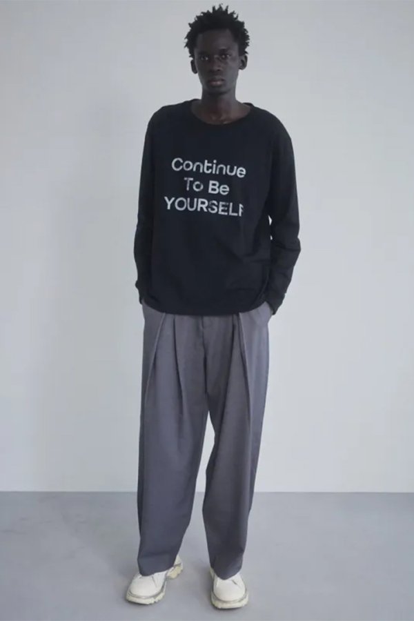 画像6: ekat エカット(UNISEX) DOUBLE TUCK WIDE PANTS{-BEA} (6)