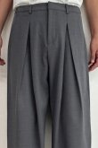 画像9: ekat エカット(UNISEX) DOUBLE TUCK WIDE PANTS{-BEA} (9)