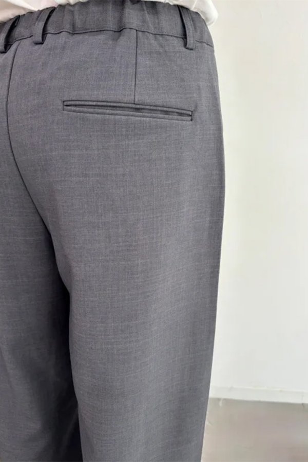 画像12: ekat エカット(UNISEX) DOUBLE TUCK WIDE PANTS{-BEA} (12)