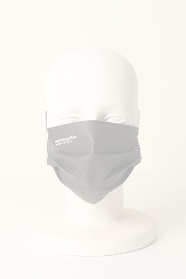 画像2:   evolvetogether イヴォルブトゥギャザー GRAY（30 face masks pack｜30枚入り）{-BCS} (2)