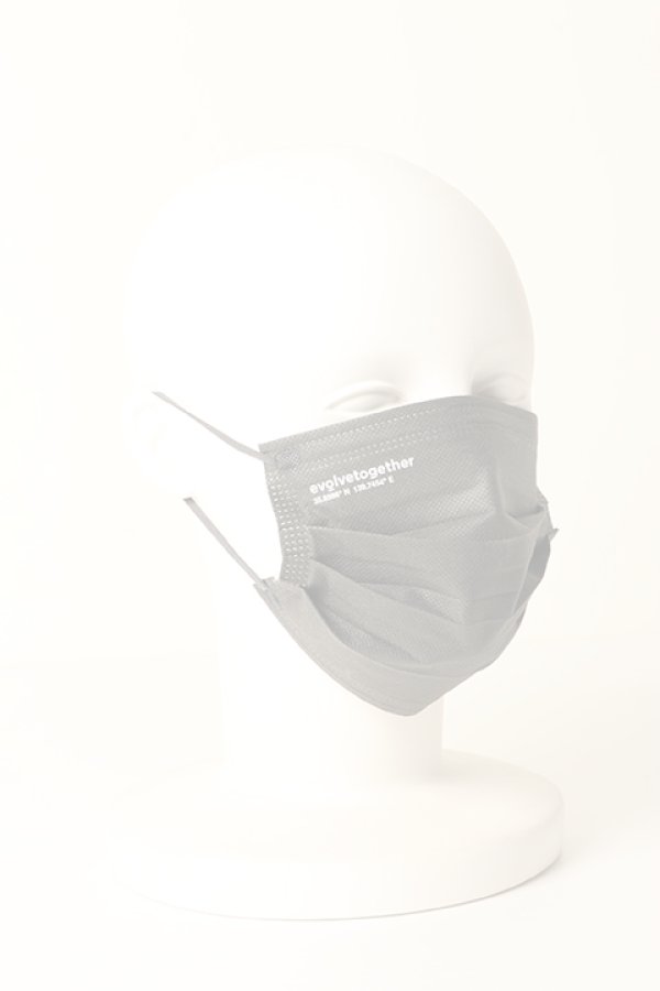 画像3:   evolvetogether イヴォルブトゥギャザー GRAY（30 face masks pack｜30枚入り）{-BCS} (3)