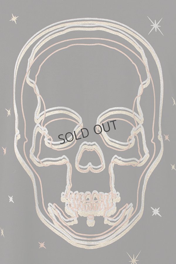 画像4: {SOLD}lucien pellat-finet ルシアン ペラフィネ MULTI OUTLINE SKULL(F) LONG SLEEVE T-SHIRT{-AFA} (4)