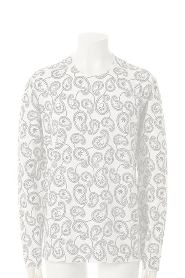 画像1:   lucien pellat-finet ルシアン ペラフィネ PAISLEY ALLOVER LONG SLEEVE T-SHIRT{-AFA} (1)