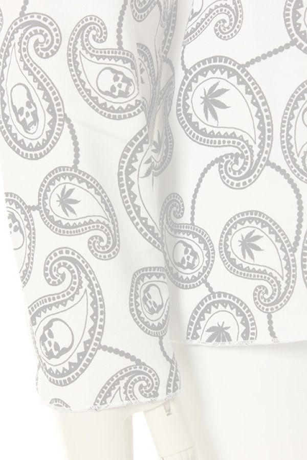 画像5:   lucien pellat-finet ルシアン ペラフィネ PAISLEY ALLOVER LONG SLEEVE T-SHIRT{-AFA} (5)