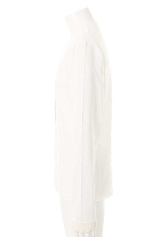 画像3:   lucien pellat-finet ルシアン ペラフィネ PINK SKULL（F）LONG SLEEVE T－SHIRT{-AGA} (3)