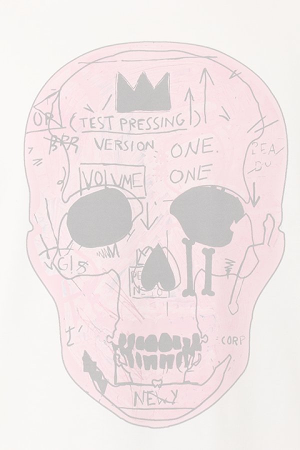画像5:   lucien pellat-finet ルシアン ペラフィネ PINK SKULL（F）LONG SLEEVE T－SHIRT{-AGA} (5)