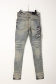 画像2: {SOLD}AMIRI アミリ Snake Patch Jean{-AIA} (2)