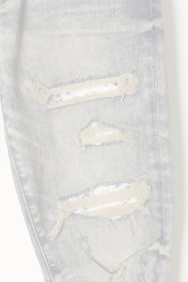 画像4:  {SOLD} AMIRI アミリ Snake Patch Jean {-AIA}  :F9M01105SD-IND  (4)