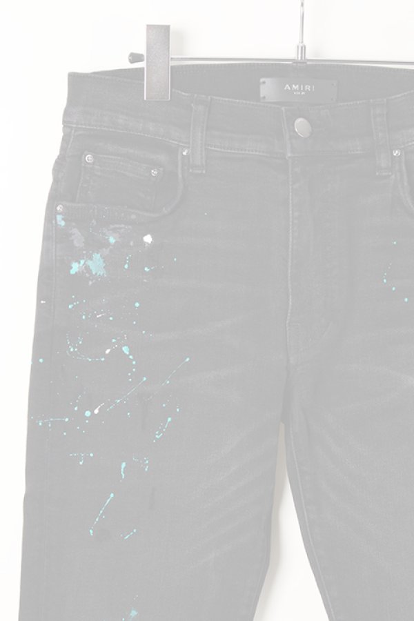 画像3:  {SOLD} AMIRI アミリ Paint Splatter Jean {-AIA}  :F9M01106SD-BLK  (3)