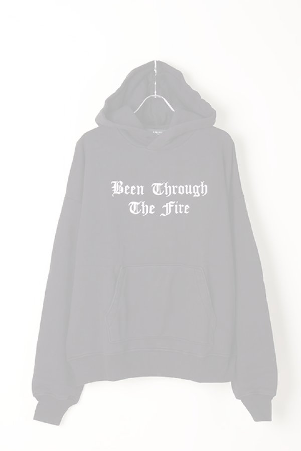 画像1:  {SOLD} AMIRI アミリ Bean Through The Fire Hoodie {-AIA}  :F9M02125TE-TAR  (1)