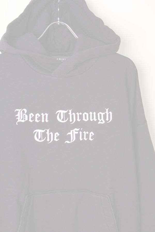 画像3:  {SOLD} AMIRI アミリ Bean Through The Fire Hoodie {-AIA}  :F9M02125TE-TAR  (3)