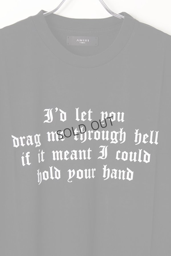 画像4: {SOLD}AMIRI アミリ Hold Your Hand Tee{-AIA} (4)