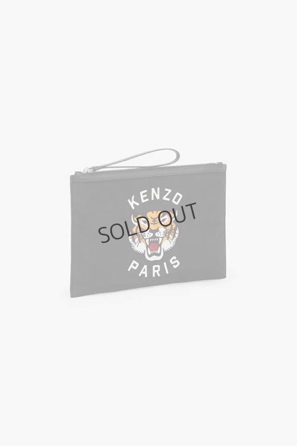 画像1: KENZO ケンゾー ラージ 'KENZO Varsity' パース イン エンブロイダリー ナイロン{-BDA} (1)