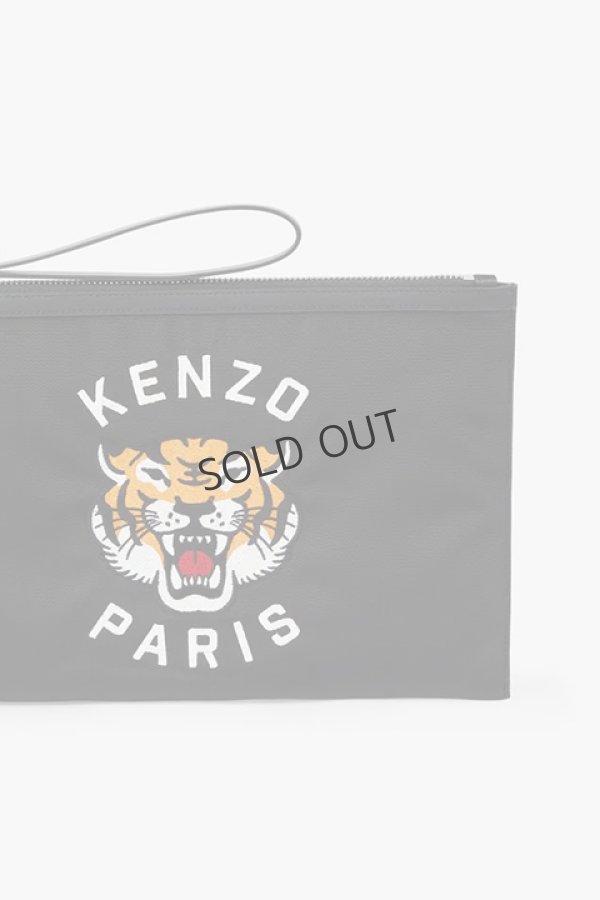 画像3: {SOLD}KENZO ケンゾー ラージ 'KENZO Varsity' パース イン エンブロイダリー ナイロン{-BDA} (3)