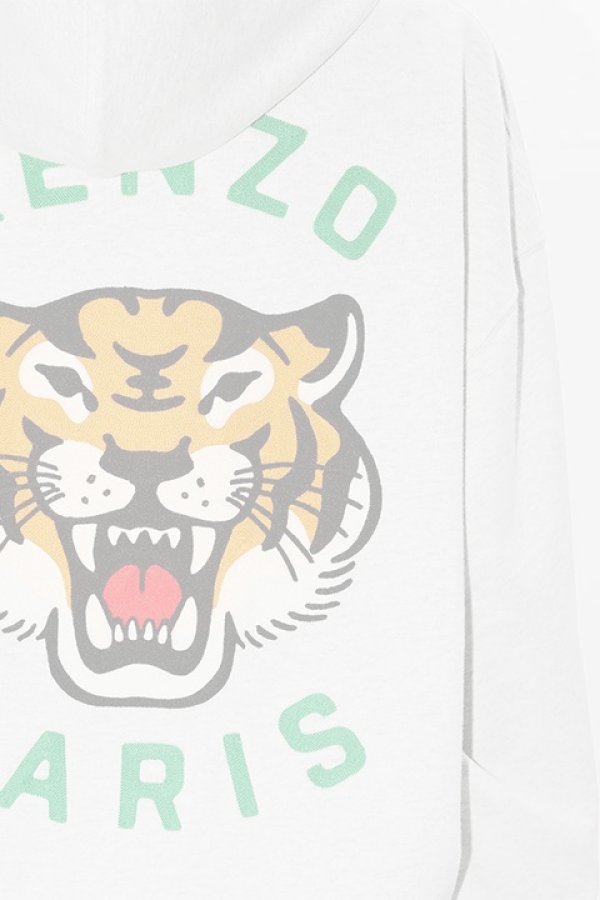 画像6:   KENZO ケンゾー Lucky Tiger' エンブロイダリー オーバーサイズ フーディー ユニセックス {-BDA}  :FE58SW0114MF-93  (6)