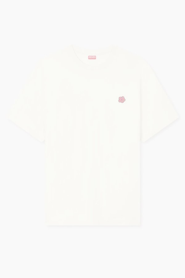 画像1:   KENZO ケンゾー Boke Flower' エンブロイダリー Tシャツ イン コットン {-BFS}  :FE65TS4744SG-03-L  (1)