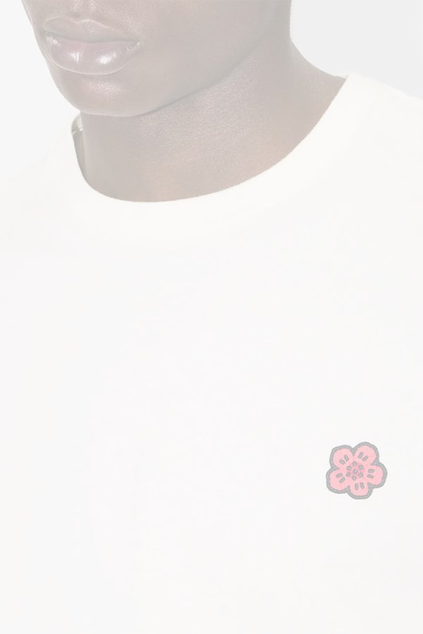 画像5:   KENZO ケンゾー Boke Flower' エンブロイダリー Tシャツ イン コットン {-BFS}  :FE65TS4744SG-03-L  (5)