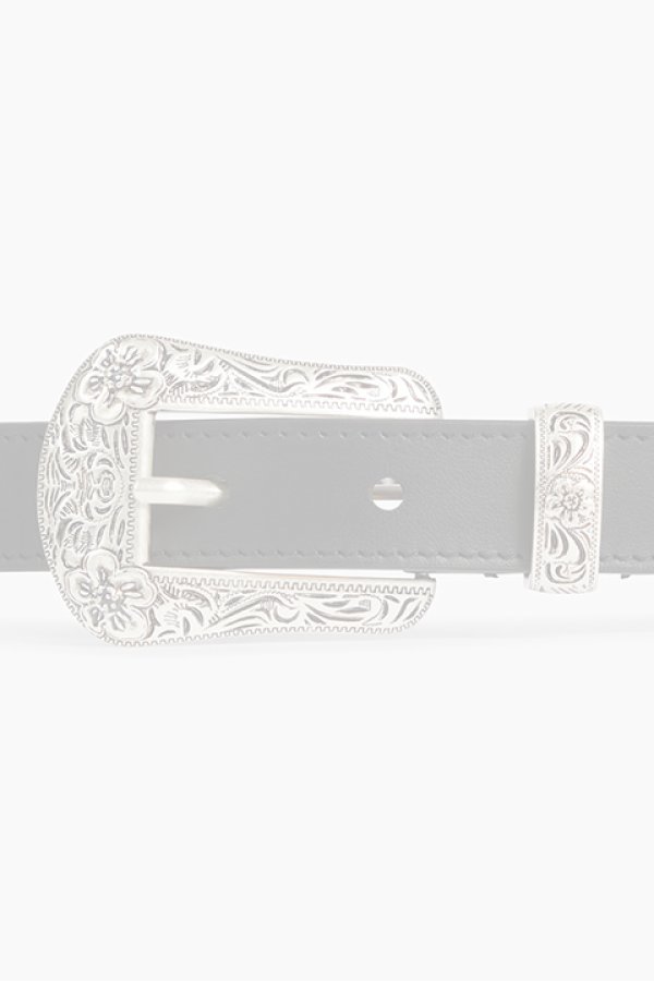 画像3:   KENZO ケンゾー KENZO Buckle' ウエスタン レザー ベルト {-BDA}  :FE68CE042L25-99  (3)