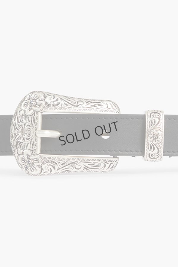 画像3: {SOLD}KENZO ケンゾー KENZO Buckle' ウエスタン レザー ベルト{-BDA} (3)