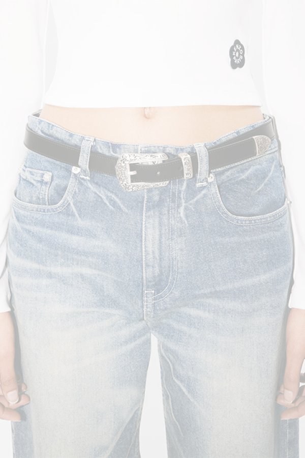 画像4:   KENZO ケンゾー KENZO Buckle' ウエスタン レザー ベルト {-BDA}  :FE68CE042L25-99  (4)