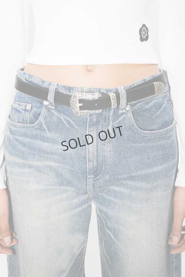 画像4: {SOLD}KENZO ケンゾー KENZO Buckle' ウエスタン レザー ベルト{-BDA} (4)