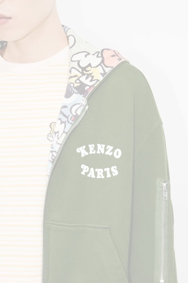 画像12:   KENZO ケンゾー 'KENZO by Verdy' リバーシブル フ―ディー {-BES}  :FF55SW2514MT-50-M  (12)