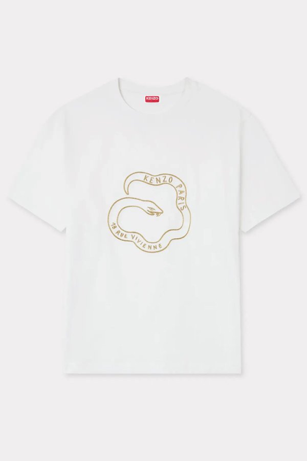 画像1: KENZO ケンゾー Lunar New Year' エンブロイダリー オーバーサイズ Tシャツ{-BES} (1)