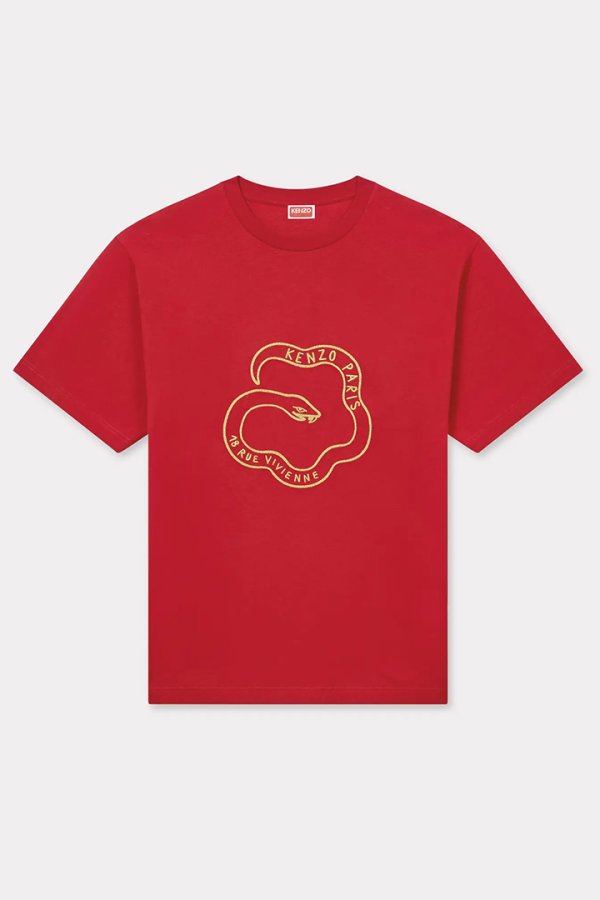 画像1: KENZO ケンゾー Lunar New Year' エンブロイダリー オーバーサイズ Tシャツ{-BES} (1)