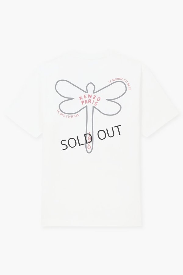 画像2: {SOLD}KENZO ケンゾー KENZO Dragonfly' エンブロイダリー Tシャツ{-BES} (2)