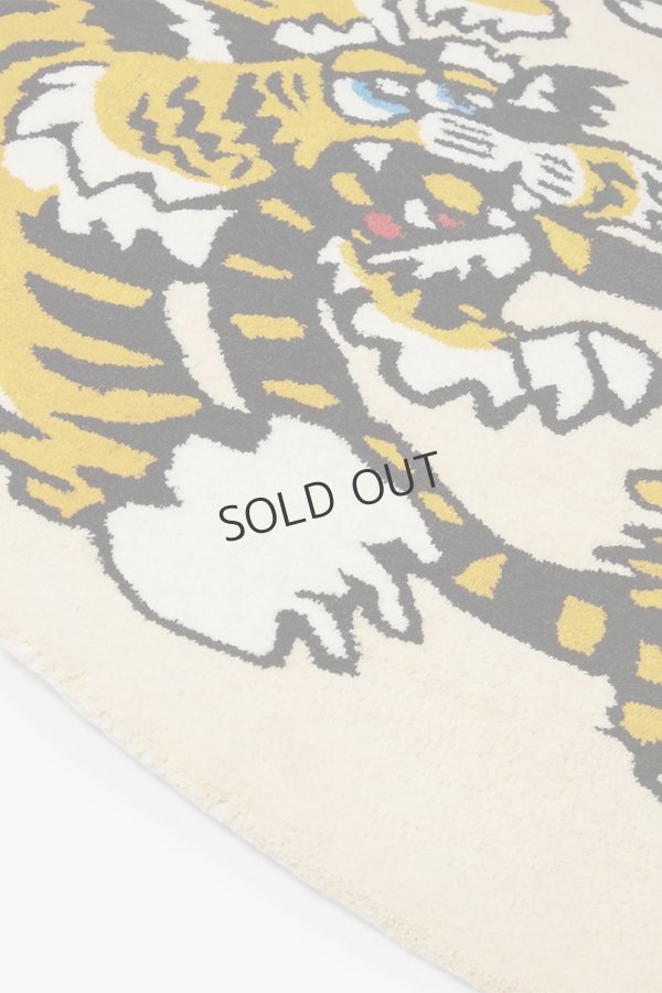 画像2: {SOLD}KENZO ケンゾー 'KENZO VERDY MARKET' ハンドメイド ラグ{-BES} (2)