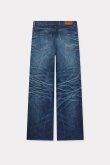 画像2: KENZO ケンゾー ターンアップ ワイド フィット ジーンズ ジャパニーズ デニム {-BEA} (2)