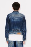 画像5: KENZO ケンゾー スリム プリーツ トラッカー ジャケット ジャパニーズ デニム{-BEA} (5)