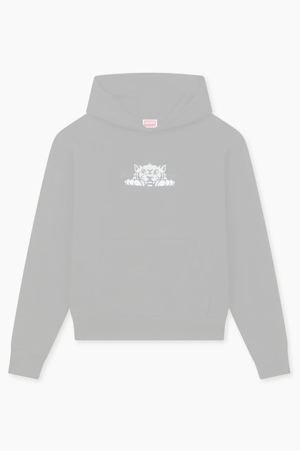 画像1:   KENZO ケンゾー KENZO Happy Tiger' エンブロイド コットン フ―ディー  {-BEA}  :FF65HO2534MF-99J-M  (1)