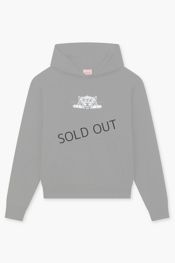 画像1: {SOLD}KENZO ケンゾー KENZO Happy Tiger' エンブロイド コットン フ―ディー {-BEA} (1)