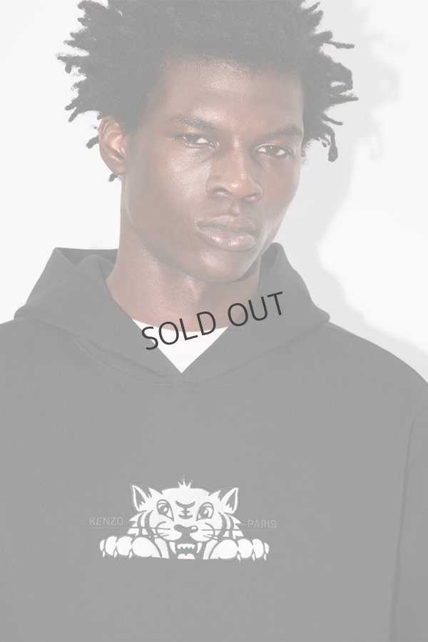 画像6: {SOLD}KENZO ケンゾー KENZO Happy Tiger' エンブロイド コットン フ―ディー {-BEA} (6)
