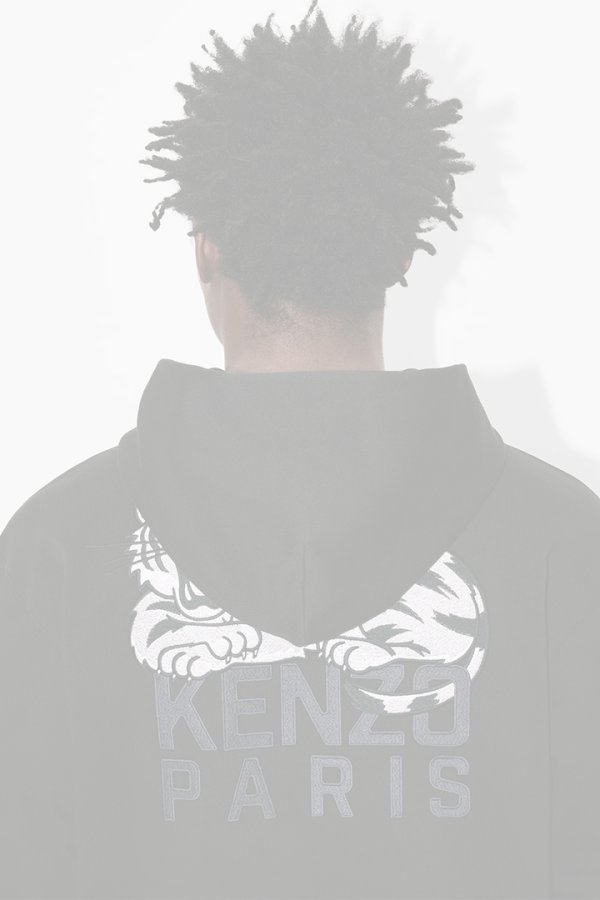 画像7:   KENZO ケンゾー KENZO Happy Tiger' エンブロイド コットン フ―ディー  {-BEA}  :FF65HO2534MF-99J-M  (7)
