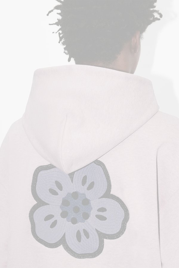画像7:   KENZO ケンゾー Boke Flower' エンブロイド オーバーサイズ コットン フ―ディー  {-BEA}  :FF65HO4514MC-30-S  (7)