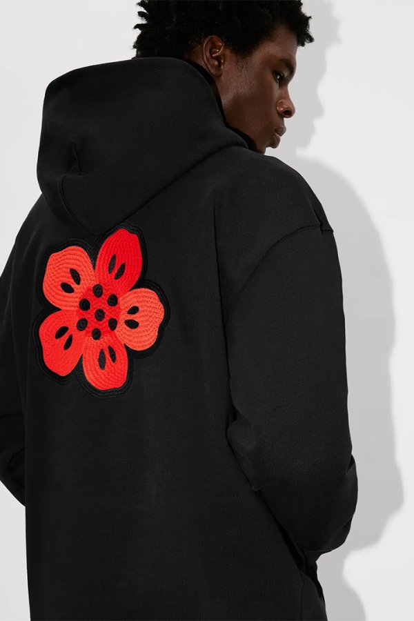 画像7: KENZO ケンゾー Boke Flower' エンブロイド オーバーサイズ コットン フ―ディー{-BEA} (7)