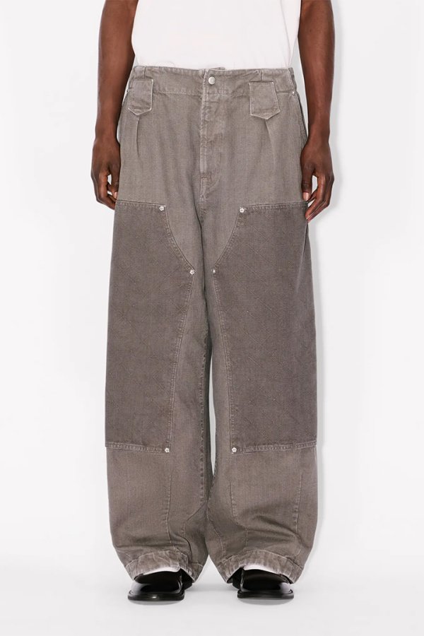 画像4: KENZO ケンゾー KENZO Weave' ダブルニー パンツ{-BEA} (4)