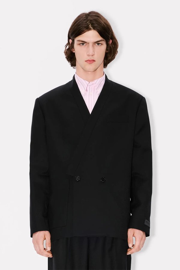 画像4: KENZO ケンゾー KENZO Weave' KIMONO テーラード ジャケット{-BEA} (4)