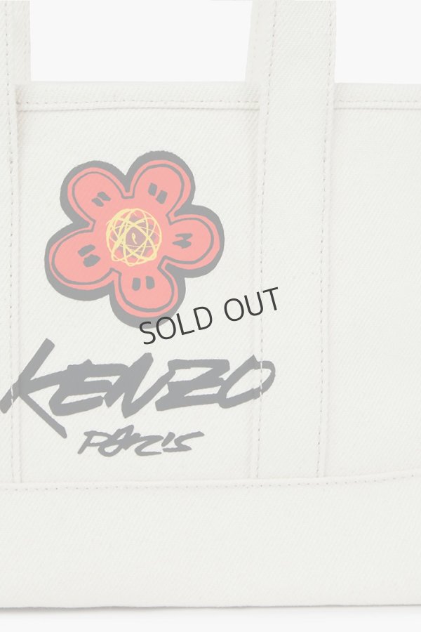 画像3: {SOLD}KENZO ケンゾー Kenzo x Futura 2000' キャンバス 'Kenzo Utility' スモール トートバッグ{-BEA} (3)