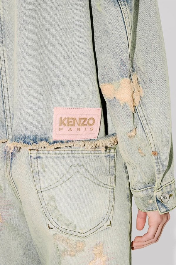 画像7: KENZO ケンゾー トラッカー ジャケット イン ジャパニーズ セルビッジ デニム{-BFS} (7)
