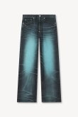 画像1: KENZO ケンゾー ターンアップワイド フィット ジーンズ イン ジャパニーズ デニム{-BFS} (1)