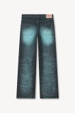 画像8: KENZO ケンゾー ターンアップワイド フィット ジーンズ イン ジャパニーズ デニム{-BFS} (8)