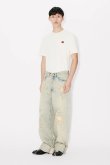 画像4: KENZO ケンゾー ターンアップ ワイド フィット ジーンズ イン ジャパニーズ デニム{-BFS} (4)